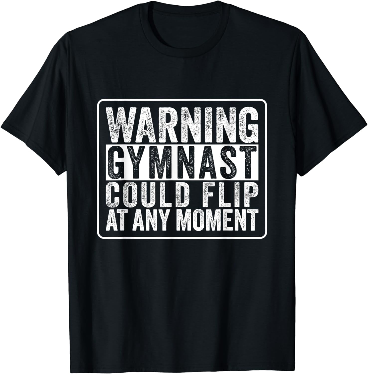 Warning Gymnast Could Flip At Any Moment Boys Gymnastics TShirt