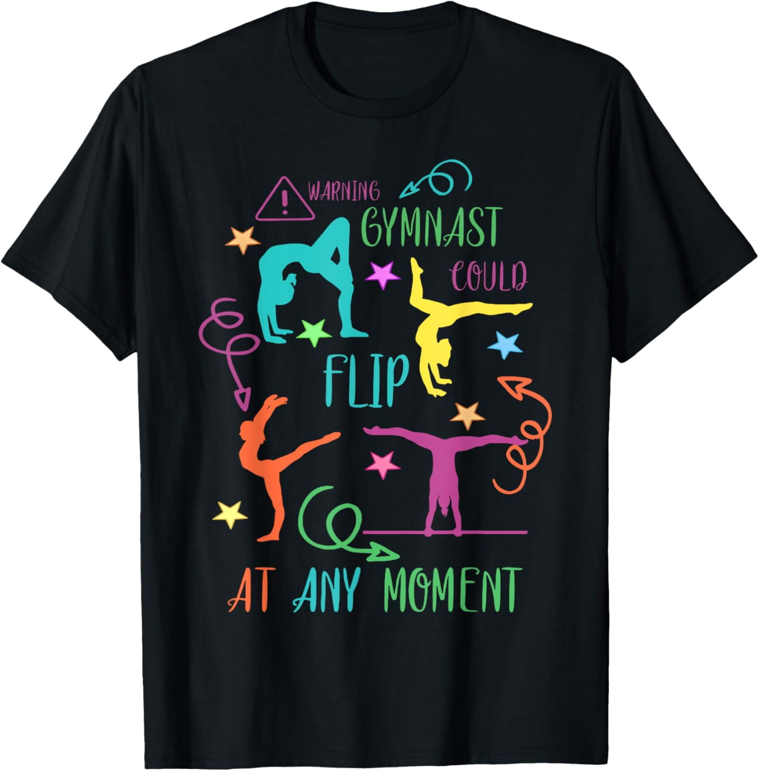 Warning Gymnast Could Flip At Any Moment Teen Girls T-Shirt Warning Gymnast Could Flip At Any Moment Teen Girls T-Shirt