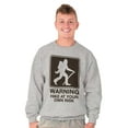 thumbnail image 1 of Warning Hike Your Own Risk Bigfoot Unisex Plus Fleece Graphic Sweatshirt Brisco Brands 2X, 1 of 5