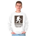 thumbnail image 1 of Warning Hike Your Own Risk Bigfoot Unisex Plus Fleece Graphic Sweatshirt Brisco Brands 3X, 1 of 5