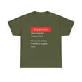 thumbnail image 1 of Warning I Am Currently Unsupervised Funny Sarcastic Joke Heavy Cotton Tee, 1 of 4
