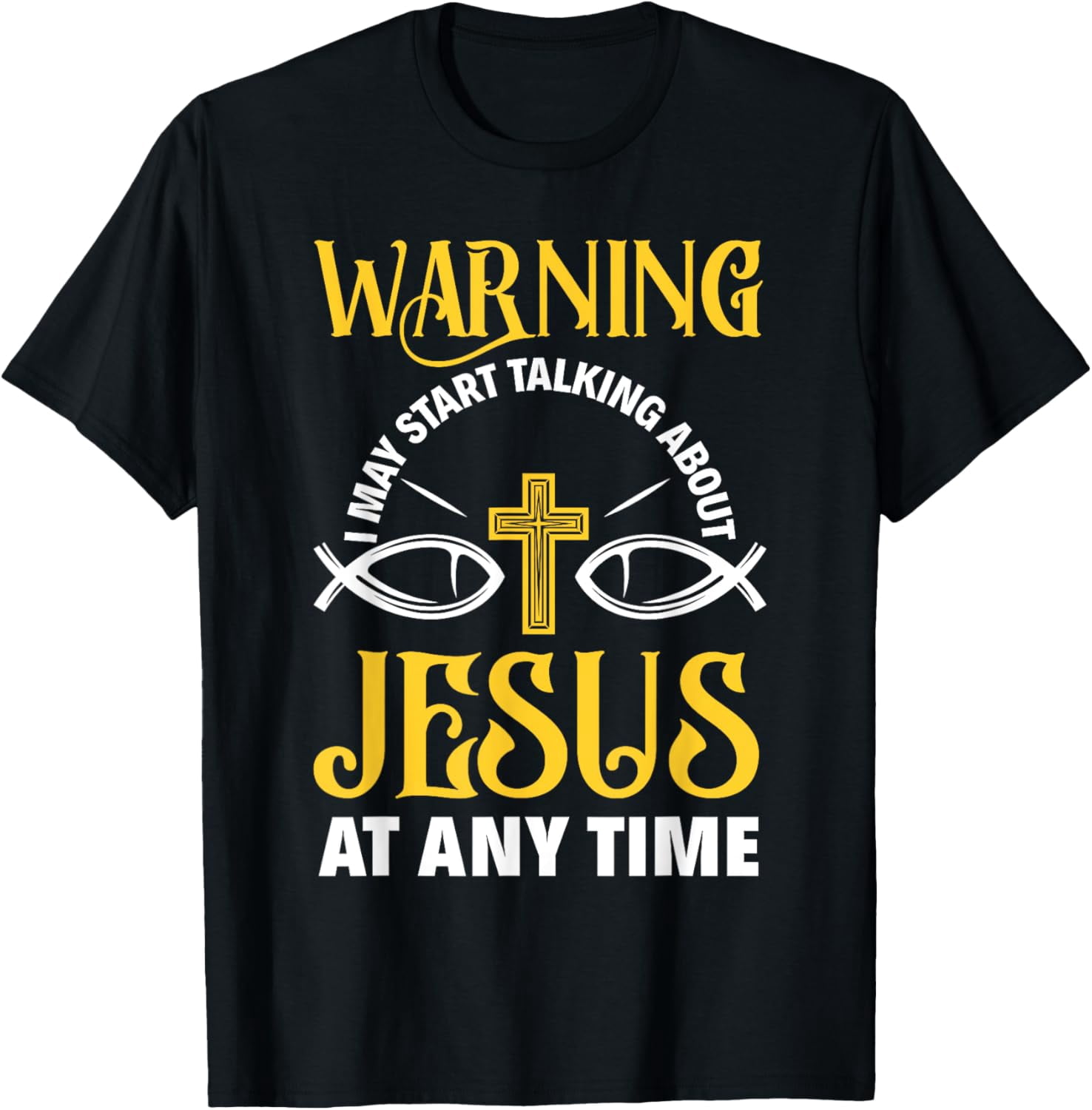 Wegame Funny Pastor T-Shirt - 'Warning I Might Put You In A Sermon' Novelty Tee In Blue (Size XL) - View #8