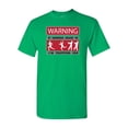 thumbnail image 1 of Warning If Zombies Chase Us Tripping You Adult DT T-Shirts Tee (X Large, Irish Green), 1 of 2