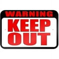 thumbnail image 1 of Warning Keep Out Sign, 1 of 1