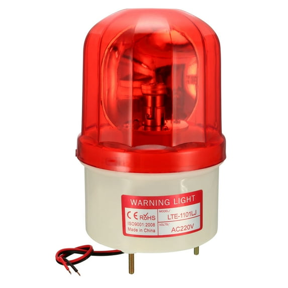 Warning Light Alarm Buzeer Sound 90dB 220V Red LTE1101LJ