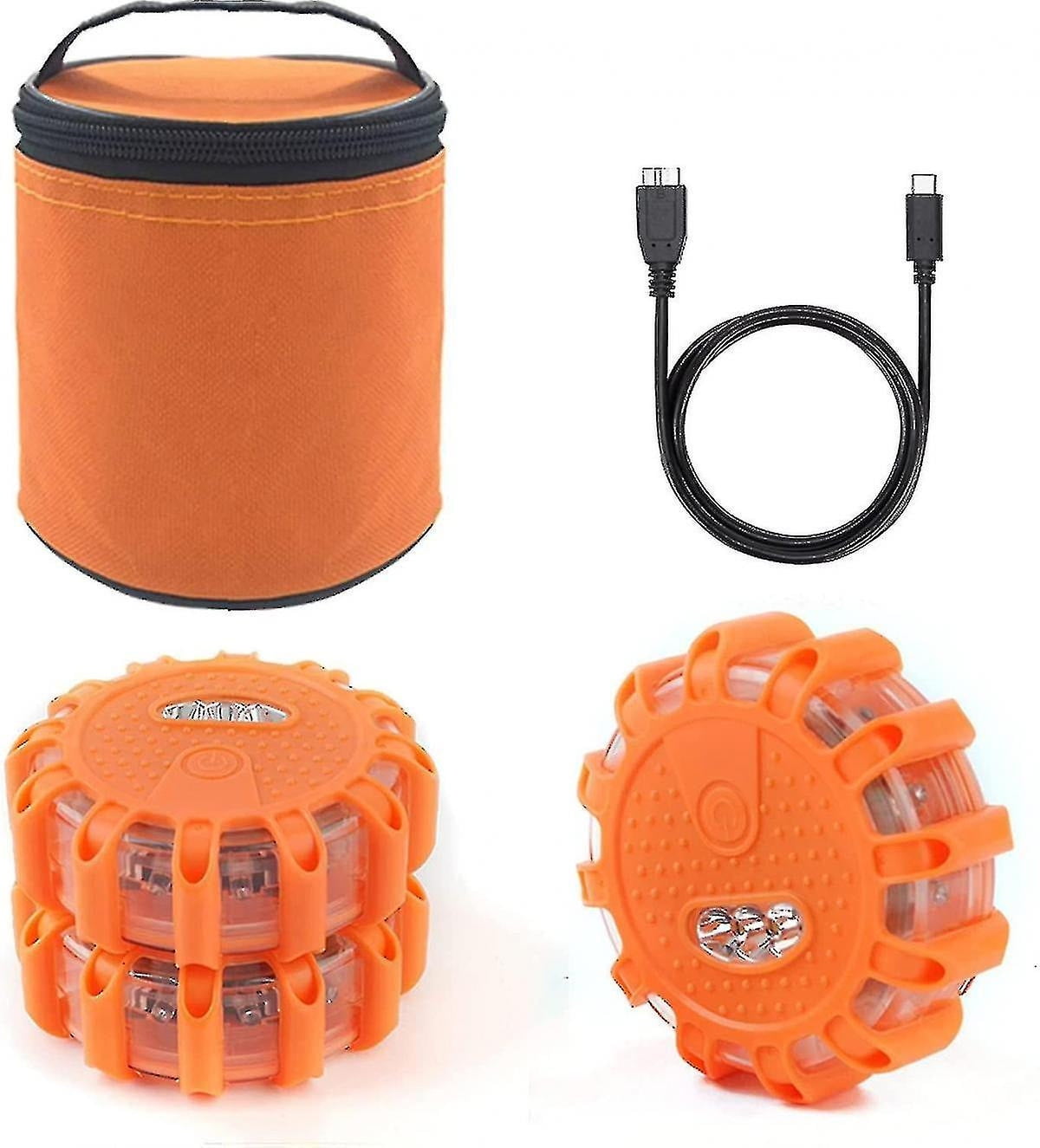 Warning Light, Rotating Beacon LED with 9 Flashing Modes, Comes with