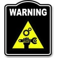 thumbnail image 1 of Warning Machine Repair Caution OSHA Danger BLACK Aluminum Composite Sign, 15"x18", 1 of 9