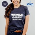 thumbnail image 1 of Warning May Spontaneously Break Into Song, Singer Gift, Music Gift Shirt, Music Lover Shirt, Karaoke Night Shirt, Music Teacher Gift All Size S-5Xl, 1 of 5