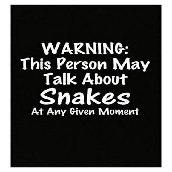 Warning: May Talk About Snakes Poster - Wall Decor for Reptile Lovers Gift