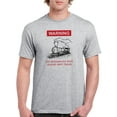 thumbnail image 1 of Warning! Men T-Shirt, Male Small, 1 of 4