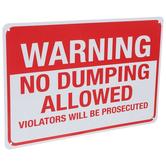 Warning No Dumping Sign No Dumping Allowed Violators Will Be Prosecuted Sign Caution Rustic Sign for Yard Garden Patio Public Area