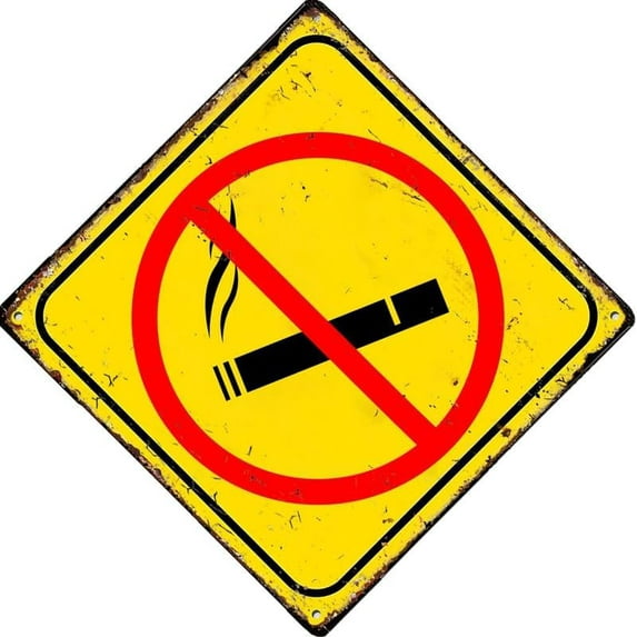 Warning No Smoking Vintage Tin Sign For Bathroom Cave Home Wall Club Cafe Bar Wall Decor Metal Poster Square Sign 12X12 Inch