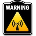 thumbnail image 1 of Warning Non Ionising Risk Caution OSHA Danger BLACK Aluminum Composite Sign, 15"x18", 1 of 9