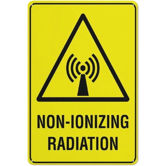 Warning Non Ionizing Radiation Sign 8"x12" Aluminum Uv Ink Printed For House And Business