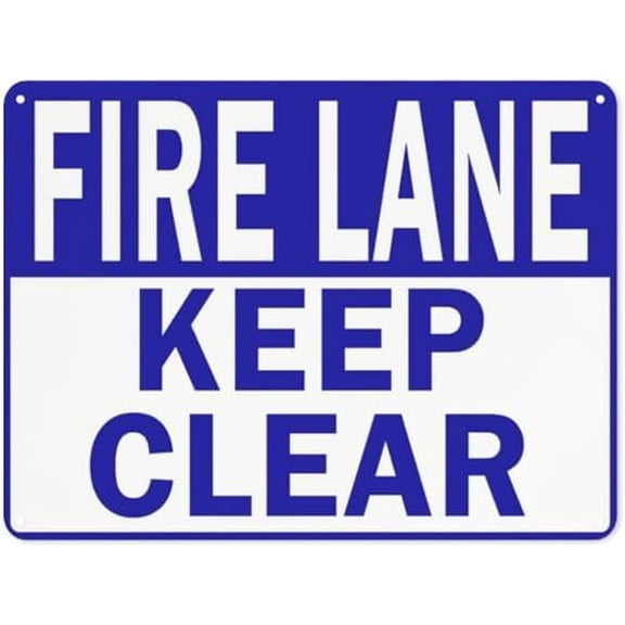 Warning Notice Traffic Sign,Fire Lane Keep Clear Traffic Sign1, Aluminum Safety Danger Tin Road Sign Safety Signs for Workplace 12×8