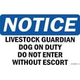 thumbnail image 1 of Warning Plaque Tin Wall Art 8''x12'' Livestock Guardian Dog On Duty Do Not Enter For Property Metal Sign Office Outdoor & Indoor, 1 of 4