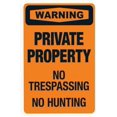 thumbnail image 1 of Warning Private Property No Trespassing No Hunting Warning Sign, Private Property Metal Signs for Business Home Road Yard Garage Street Wall Caution Custom Decor 8 x 12 Inch, 1 of 4