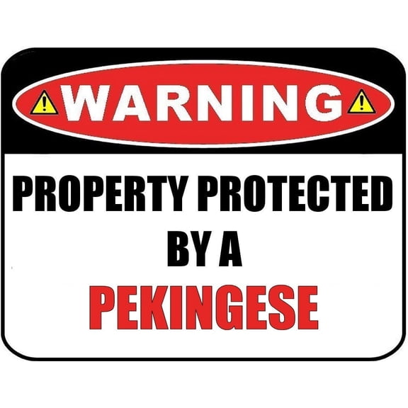 Funny Pekingese Dog Sign Laminated 11.5 x 9 Wall Decor
