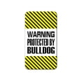 thumbnail image 1 of Warning Protected By Bulldog Lapel Hat Pin Tie Tack, 1 of 1