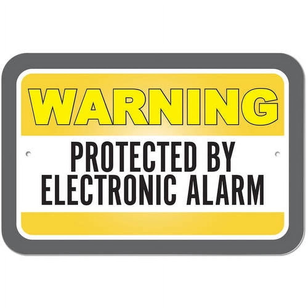 Warning Protected By Electronic Alarm Sign - Walmart.com