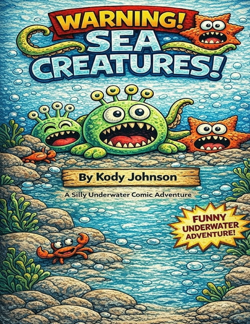 Warning! Sea Creatures!: Two Comic Adventures Featuring Attack of Captain Bubblebeard, (Paperback)