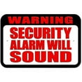 thumbnail image 1 of Warning Security Alarm Will Sound Sign, 1 of 1