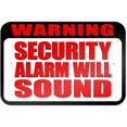 thumbnail image 1 of Warning Security Alarm Will Sound Sign, 1 of 1