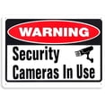 thumbnail image 1 of Warning Security Cameras In Use Sign, 12"x16" Aluminum Sign, 1 of 5