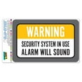 thumbnail image 1 of Warning Security System In Use Alarm Will Sound SLAP-STICKZ(TM) Automotive Car Window Locker Bumper Sticker, 1 of 1