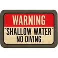 thumbnail image 1 of Warning Shallow Water No Diving Sign, 1 of 1