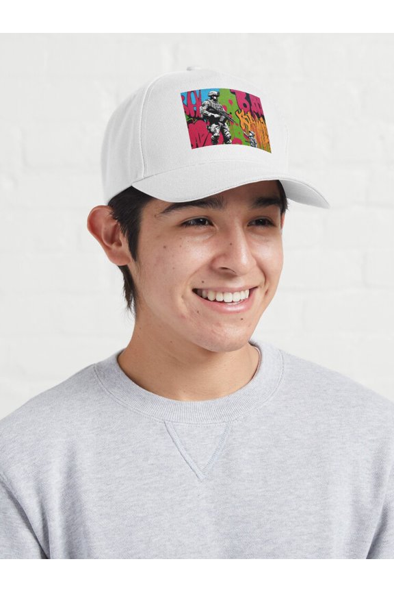 Warning Sign Baseball Hat, Caution Statement Graphic Design, Classic Everyday Cap