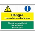 thumbnail image 1 of Warning Sign COSHH Sign Business Sign 12X8 Inches Metal Tin Sign, 1 of 4