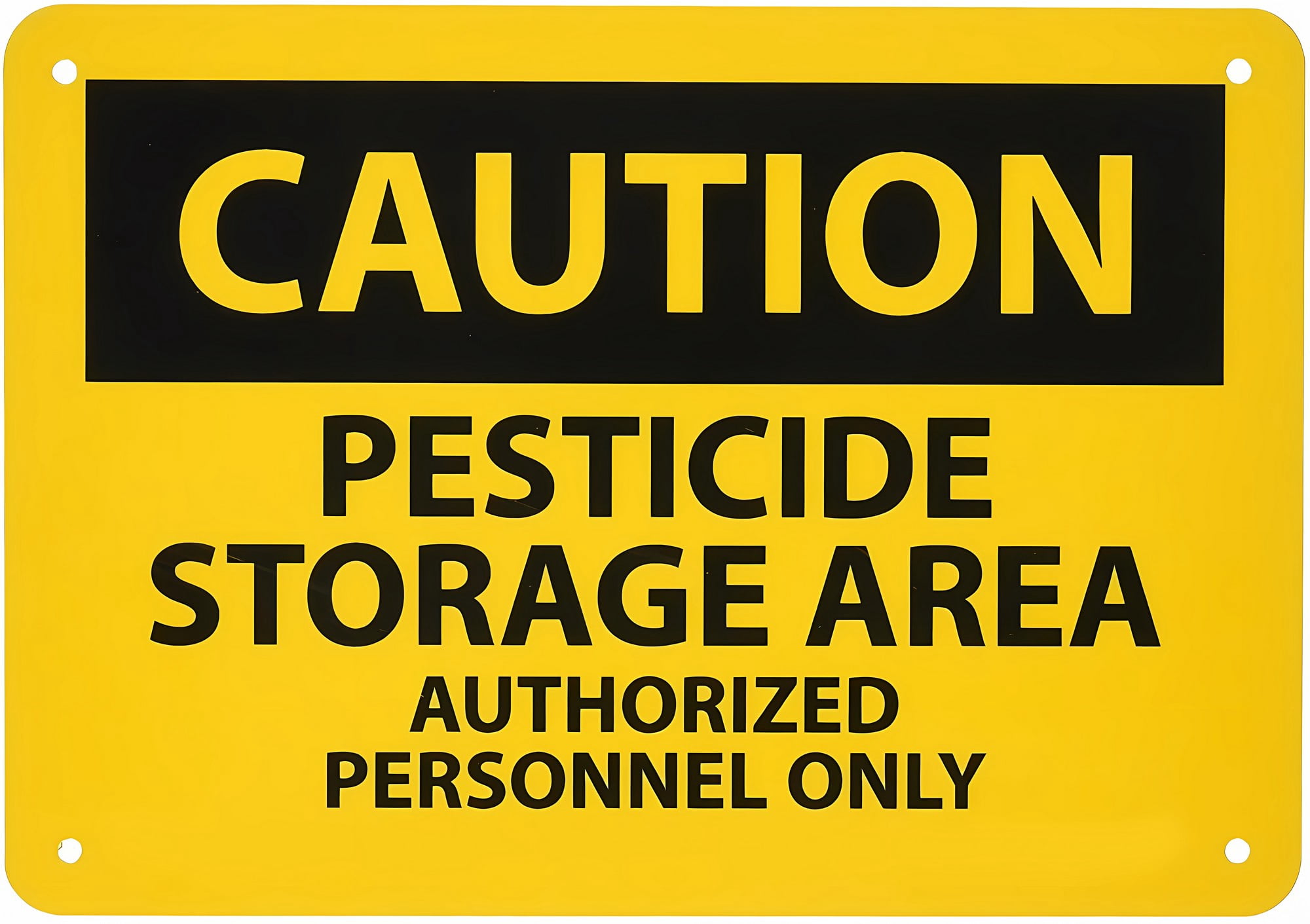 Warning Sign - Caution AgroScience Storage Area Authorized Personnel, 8 ...
