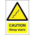 thumbnail image 1 of Warning Sign Caution steep Stairs Sign Road Sign Business Sign 8X12 Inches Metal Tin Sign Z1022, 1 of 5