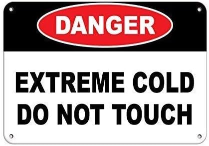 Warning Sign Danger Extreme Cold Do Not Touch Style 1 Hazard Labels ...