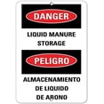 thumbnail image 1 of Warning Sign Danger Liquid Manure Storage Activity Sign Farm Sign Business Sign 12X8 Inches Aluminum Metal Tin Sign, 1 of 4