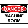 thumbnail image 1 of Warning Sign Danger Machine Room Sign Business Sign 12X8 Inches Metal Tin Sign, 1 of 4