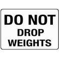 thumbnail image 1 of Warning Sign Do Not Drop Weights Sign Business Sign 12X8 Inches Metal Tin Sign, 1 of 4
