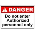 thumbnail image 1 of Warning Sign Do Not Enter Authorized Personnel Only Danger Sign Business Sign 12X8 Inches Metal Tin Sign, 1 of 4