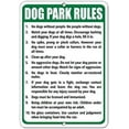 thumbnail image 1 of Warning Sign Dog Park Rule Use Park at Own Risk Owner Legally Responsible Sign Business Sign 12X8 Inches Metal Tin Sign, 1 of 4