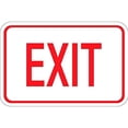 thumbnail image 1 of Warning Sign Exit Sign Business Sign 12X8 Inches Aluminum Metal Tin Sign, 1 of 4