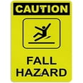 thumbnail image 1 of Warning Sign Fall Hazard Hazard Fall Hazard Sign Business Sign 12X8 Inches Aluminum Metal Tin Sign, 1 of 4
