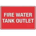 thumbnail image 1 of Warning Sign: Fire Water Tank Outlet, Printed Aluminum Sign for Home Business, Suitable for indicating Tank outlets 12x8 Inch, 1 of 4
