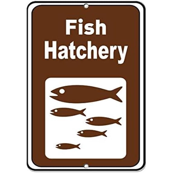 Warning Sign Fish Hatchery Activity Sign Campground Signs Parksign Sign Business Sign 12X8 Inches Metal Tin Sign