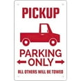 thumbnail image 1 of Warning Sign Funny Retro Metal Tin Sign Pickup Parking Wall Decoration Use Indoor/Outdoor-Great Gift and Decor Rustic Art-Print at Home Poster Tin Awesome Poster Unframe 8""x12"", 1 of 4