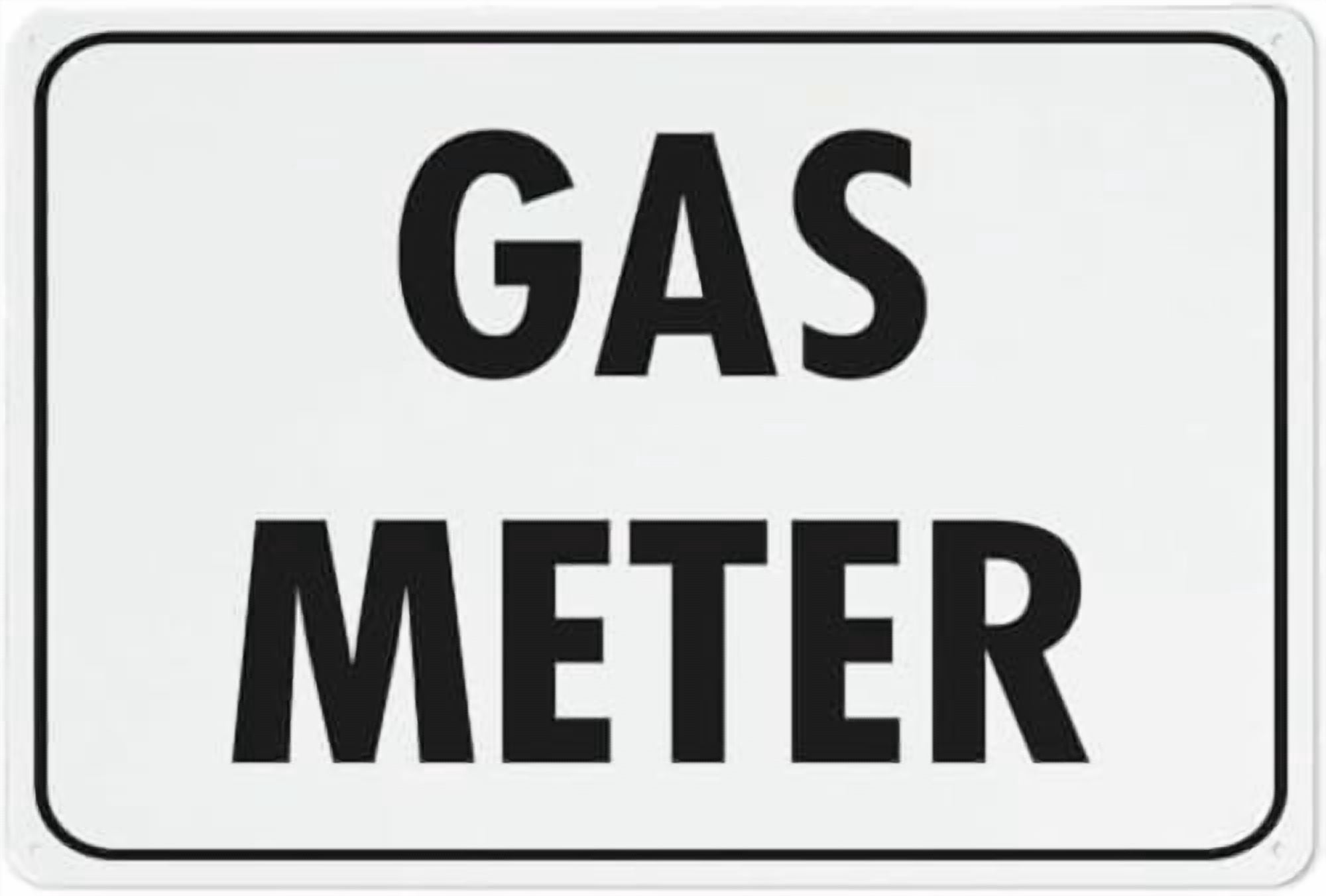 Sign For Meter Warning Sign: Gas Meter, Safe Sign for Home Business, Suitable for ...