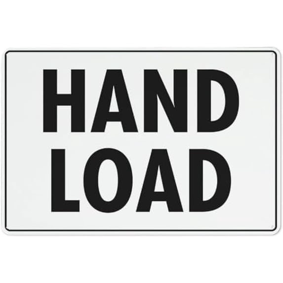 Warning Sign - Hand Load, Reflective Aluminum Metal Warning Signage ...
