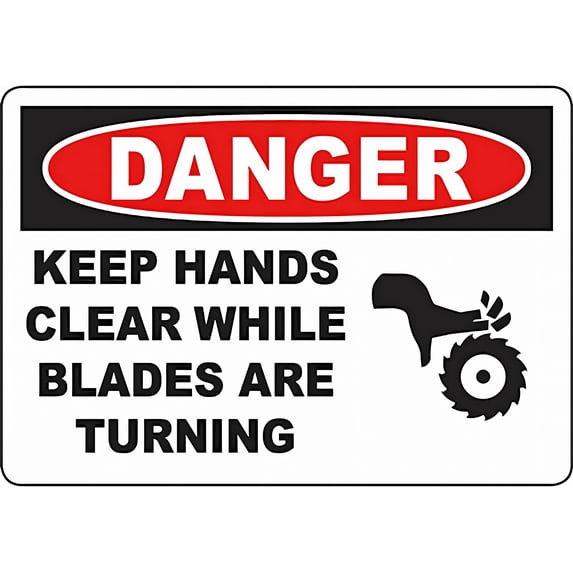 Warning Sign Keep Hands Clear While Blades Are Turning 8 x12 Rust warning-sign-keep-hands-clear-while-blades-are-turning-8-x12-rust