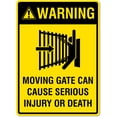 thumbnail image 1 of Warning Sign – Moving Gate Warning Signs Metal Tin Sign 12x16 Inches Caution Danger Safety Security Warning Notice Signs, 1 of 5