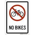 thumbnail image 1 of Warning Sign No Bikes Sign Business Sign 12X8 Inches Aluminum Metal Tin Sign, 1 of 4